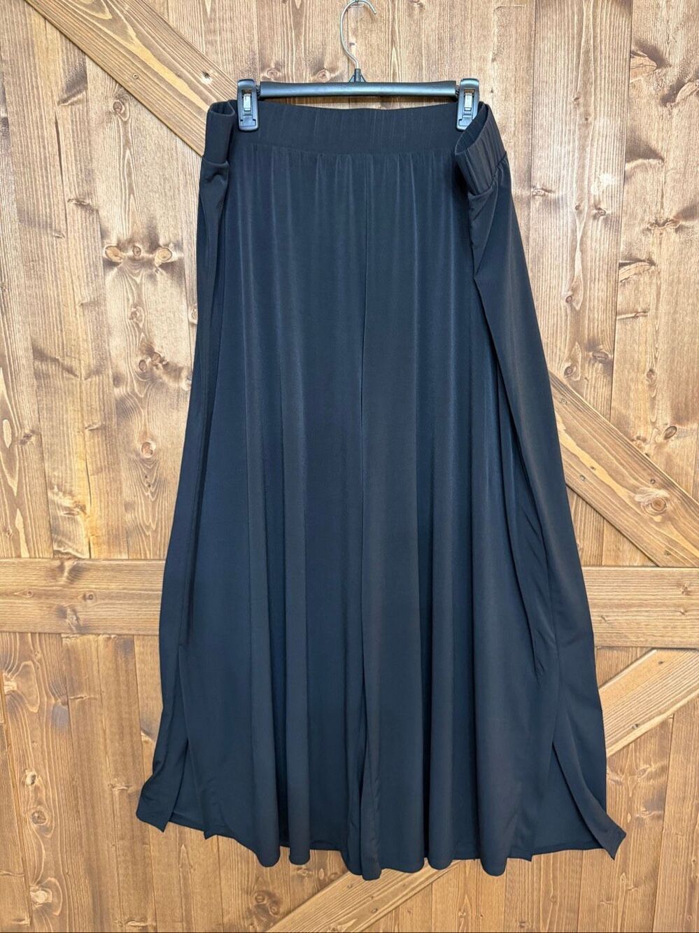 Lane Bryant Women’s Black Wide Leg Pull On Pants High Rise Plus Size 20 (9393)